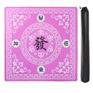 Tapete de Mahjong Tapete de mesa GUSTARIA Mahjong com 3 dados e bolsa rosa