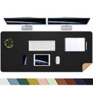 Tapete de mesa AFIING Large 120x43cm Almofada de mesa de couro preta
