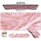 Tapete de mesa Anyshock Pink com mouse pad e apoio para pulso