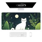 Tapete de mesa Auhoahsil Large Mouse Pad Gaming 90x40cm Moon Star Cat