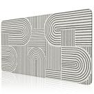 Tapete de mesa branco grande para mouse pad iCasso 90x40 cm antiderrapante