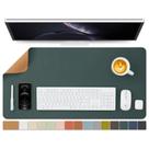 Tapete de mesa de cortiça - Almofada de mesa de dupla face para escritório e casa - Organização de mesa e acessórios - Ideal para mouse pad grande e tapetes de mesa em cima de mesas (verde escuro, 80 cm x 40 cm)