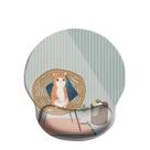 Tapete de mesa de silicone macio para mouse pad Fresh Cat Wrist Rest