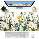 Tapete de mesa FreeNook Flower para couro impermeável