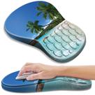 Tapete de mouse ergonômico YIWEI com apoio de pulso em espuma viscoelástica