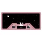 Tapete de mouse grande e estendido 80x30cm Cute Space Bunny