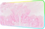 Tapete de mouse para jogos Mytrix Pink RGB LED XXL 80x30 cm