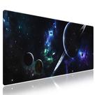 Tapete de mouse Winon XXL 80x30 cm Space Planets azul marinho