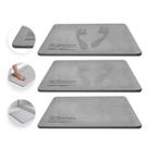 Tapete de Pedra Diatomita para Banheiro 60x39cm Cinza Antiderrapante Alta Absorção Secagem Rápida Premium Garantia