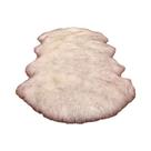 Tapete De Pele De Ovelha Artificial Macio E Peludo, Carpete De Cabelo Longo Antiderrapante Para Sala