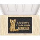 Tapete de pet para porta cão bravo. Tapete de pet para porta cão bravo.