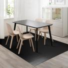 Tapete de piso de vinil FURKIT impermeável preto para casa 90x150cm Tapete de piso de vinil FURKIT impermeável preto para casa 90x150cm