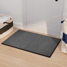 Tapete de porta AREDO antiderrapante com suporte de borracha lavável 60x90cm preto