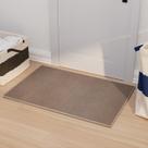 Tapete de porta AREDO, suporte de borracha antiderrapante, lavável, 60x90cm, marrom