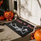 Tapete de porta de Halloween TYUU Capacho de Halloween ao ar livre 60x90cm