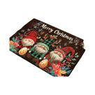 Tapete De Porta De Natal Em Flanela Absorvente Lavável Na Máquina Pequeno Tapete Decorativo