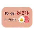 Tapete de Porta Decorativo Rosê Tô de Bacon a Vida 34x60 cm Tapete de Porta Decorativo Rosê Tô de Bacon a Vida 34x60 cm