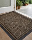 Tapete de porta DEXI Front Entrada Heavy Duty, antiderrapante, 90x60cm, marrom