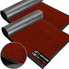 Tapete de porta Gorilla Grip Traffic Guard 35x23cm vermelho, pacote com 2
