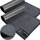 Tapete de porta Gorilla Grip Traffic Guard, pacote com 2, 29 x 17 cm, cinza