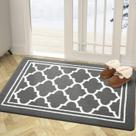 Tapete de porta interno Buganda Resist, absorvente de sujeira, antiderrapante, 48x32cm