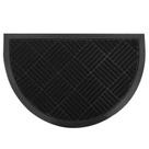 Tapete de Porta Lima Meia Lua 40x60 cm - Preto - Niazitex
