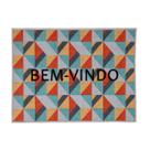 Tapete de Porta Macio Antiderrapante 55cm x 40cm Bem Vindo Berlim 01 Peça