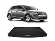 Tapete de Porta Malas Tipo Bandeja Volkswagen Golf 2014 2015 2016 2017 2018 2019 2020 Pvc Preto Impermeável com Bordas de Segurança