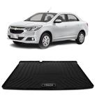 Tapete de Porta Malas Tipo Protetor Bandeja Chevrolet Cobalt 2012 a 2020 Preto Impermeável com Bordas Requinte