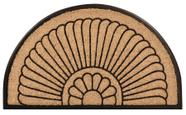 Tapete de Porta Meia Lua de Fibra de Coco Notrax 61x99 cm