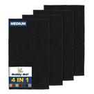 Tapete de porta Muddy Mat, 4 peças, preto médio, 76x48cm, absorvente