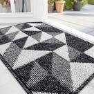 Tapete de Porta OLANLY Lavável 80x50cm - Preto - Para Entrada Interna