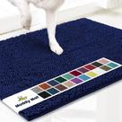 Tapete de porta para cães Muddy Mat de microfibra superabsorvente azul marinho