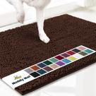 Tapete de porta para cães Muddy Mat superabsorvente de microfibra marrom