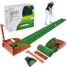 Tapete de Putting de Golfe OLenyer 2,4 m com Retorno Automático da Bola