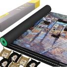 Tapete de quebra-cabeça Roll Up Rubber 3000 peças Lwoeo Black