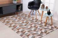 Tapete De Sala 3m x 2m Jacquard Antiderrapante Ladrilhado