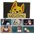 Tapete De Sala Casa Entrada Capacho Animais Pets Cachorros E Gatos Seja Bem Vindo 60cmx40cm Wincy