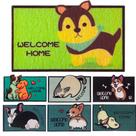 Tapete De Sala Casa Entrada Capacho Animais Pets Cachorros E Gatos Seja Bem Vindo 60cmx40cm Wincy
