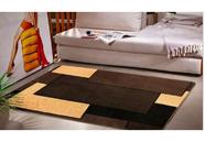 Tapete De Sala Quarto 2,00x1,50m Cinza 2m Marrom Preto Macio