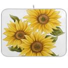 Tapete de secagem de pratos beeplus Yellow Sunflower Microfiber 40x45cm