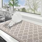 Tapete de secagem de pratos WISELIFE Super Absorbent Large 45x80cm Khaki