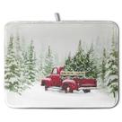 Tapete de secagem de pratos Wnoesat 46x61 cm Absorbent Xmas Red Truck