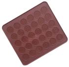 Tapete de Silicone antiaderente p/ Macarons com 30 Cavidades