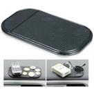 Tapete de Silicone para Painel de Carro Organizador de Console Preto Suporte Antideslizante