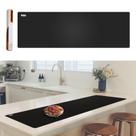 Tapete de silicone para protetor de balcão de cozinha Foepoge Black