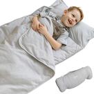 Tapete de soneca infantil Bloomere Organic 100% algodão com travesseiro e almofada