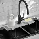 Tapete de torneira de silicone Meiliweser 36x14 cm Splash Guard