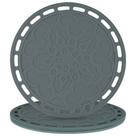 Tapete de tripé de silicone Smithcraft Big Round Green, conjunto de 3
