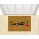 Tapete Decorativo Divertido Gratidao Gratia 60X40 cm.